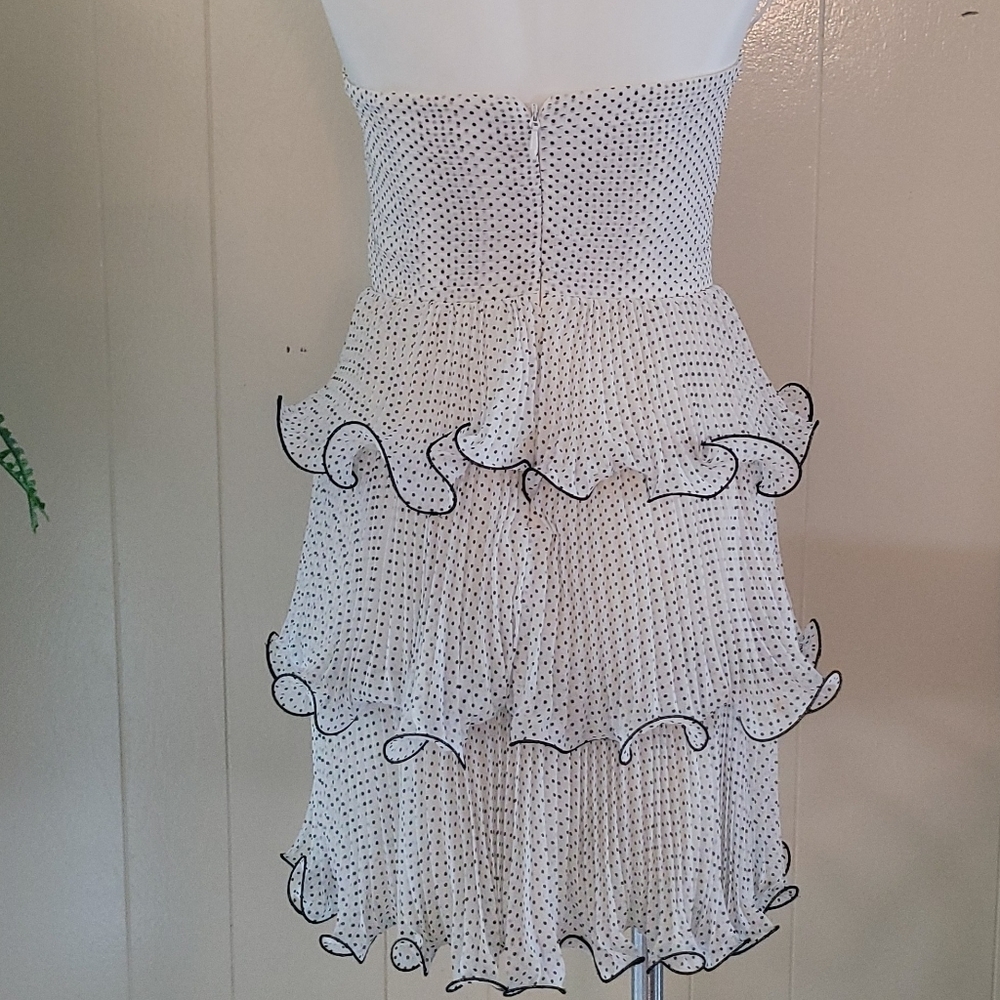 Erin Fetherston Women's Strapless Tier Ruffle Sweet Party Dress - Size 2 - Picture 9 of 12